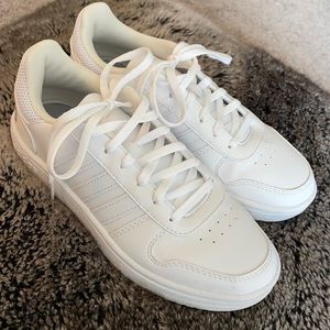 Adidas white tennis shoes